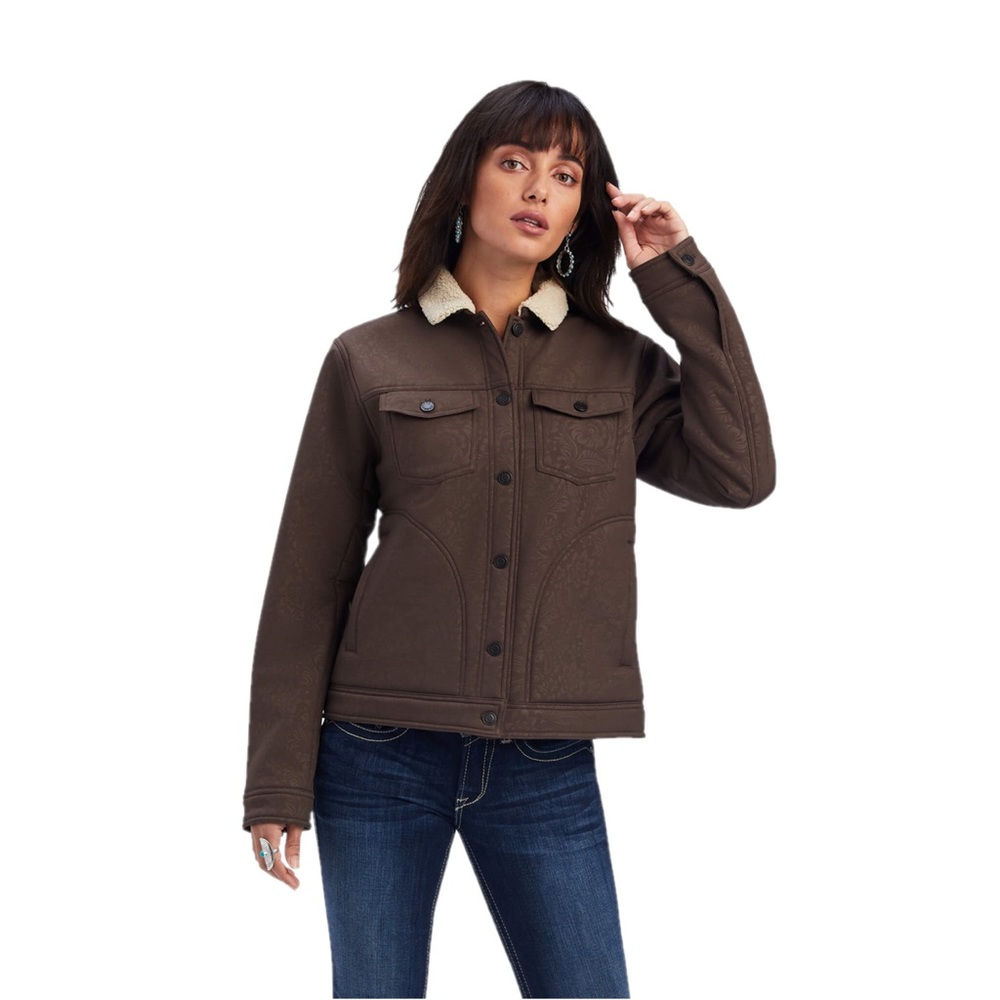 NWOT Ariat R.E.A.L. Trucker Softshell Brown Jacket